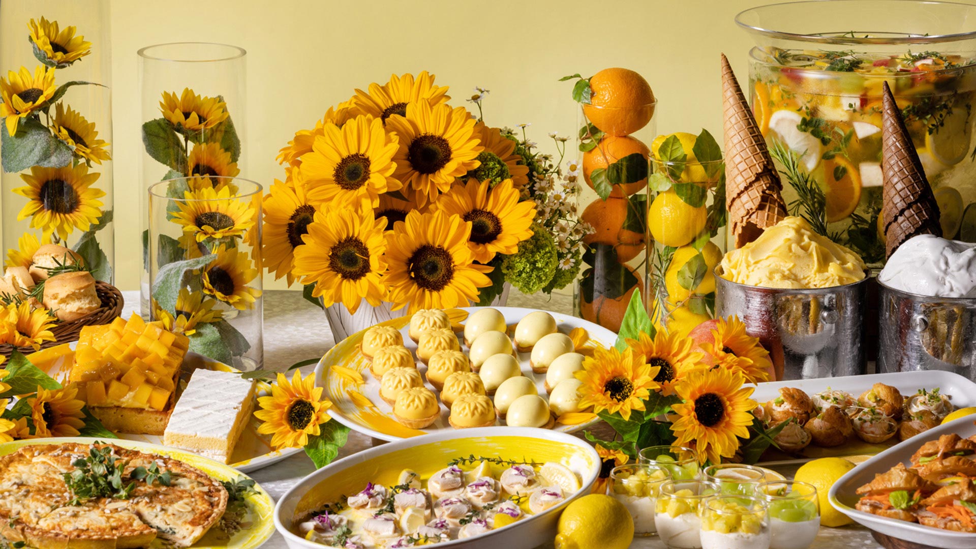 Sunflower Afternoon Tea inspired by Europe’s midsummer picnics