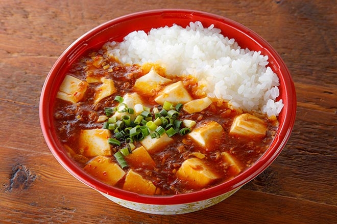 麻婆豆腐かけご飯