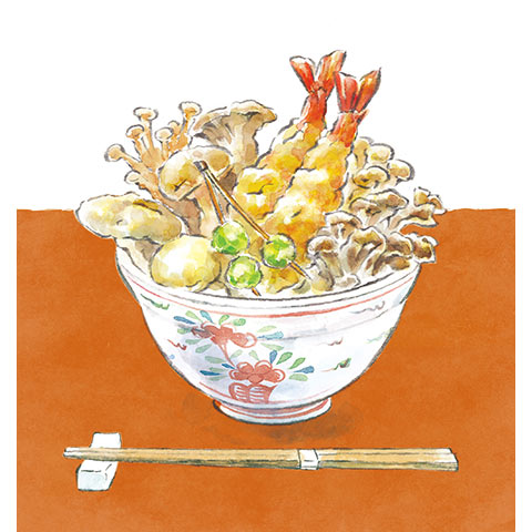 ［ランチ限定］秋の茸天丼 ￥3,000（税込）