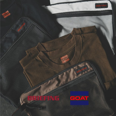「GOAT（ゴート）」とBRIEFINGのコラボレーションTシャツ発売
