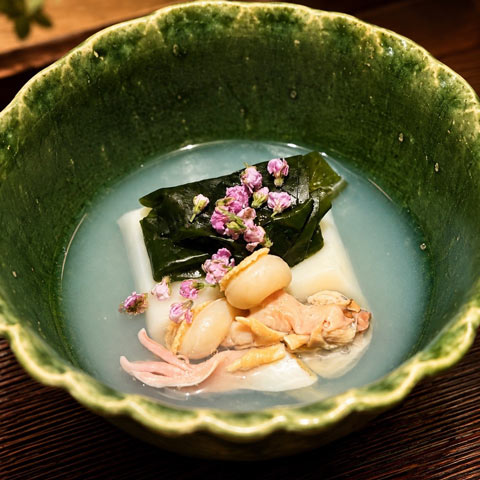 自家製の胡麻豆腐