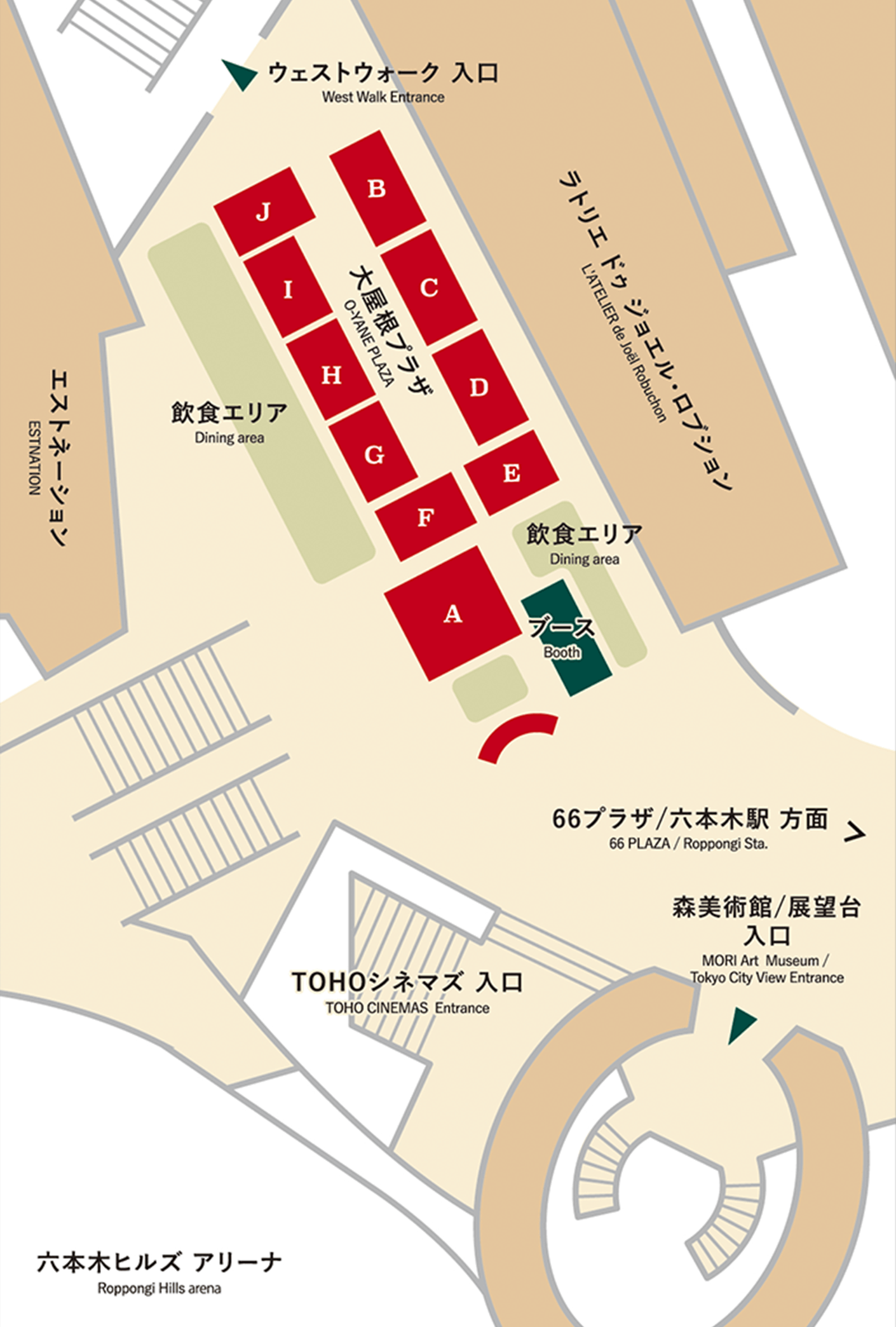 六本木ヒルズ クリスマスマーケット2025 会場地図 | ROPPONGI HILLS Christmas Market 2025