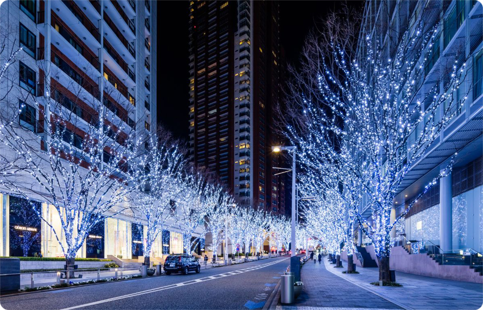 六本木けやき坂通り交差点 テレビ朝日前（カウンター・ヴォイド前） | 六本木ヒルズ | Roppongi Hills