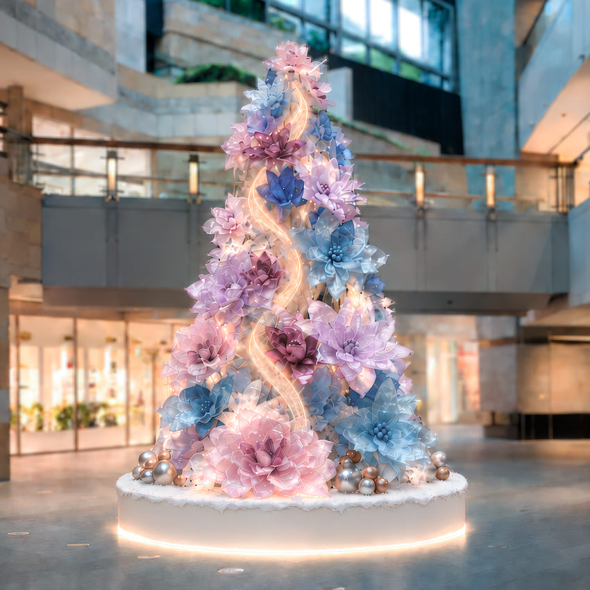 ウェストウォーク クリスマスツリー HAUTE COUTURE IN BLOOM | 六本木ヒルズ | Roppongi Hills