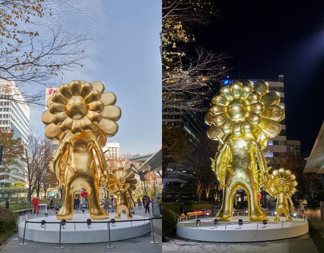 《お花の親子》の背面