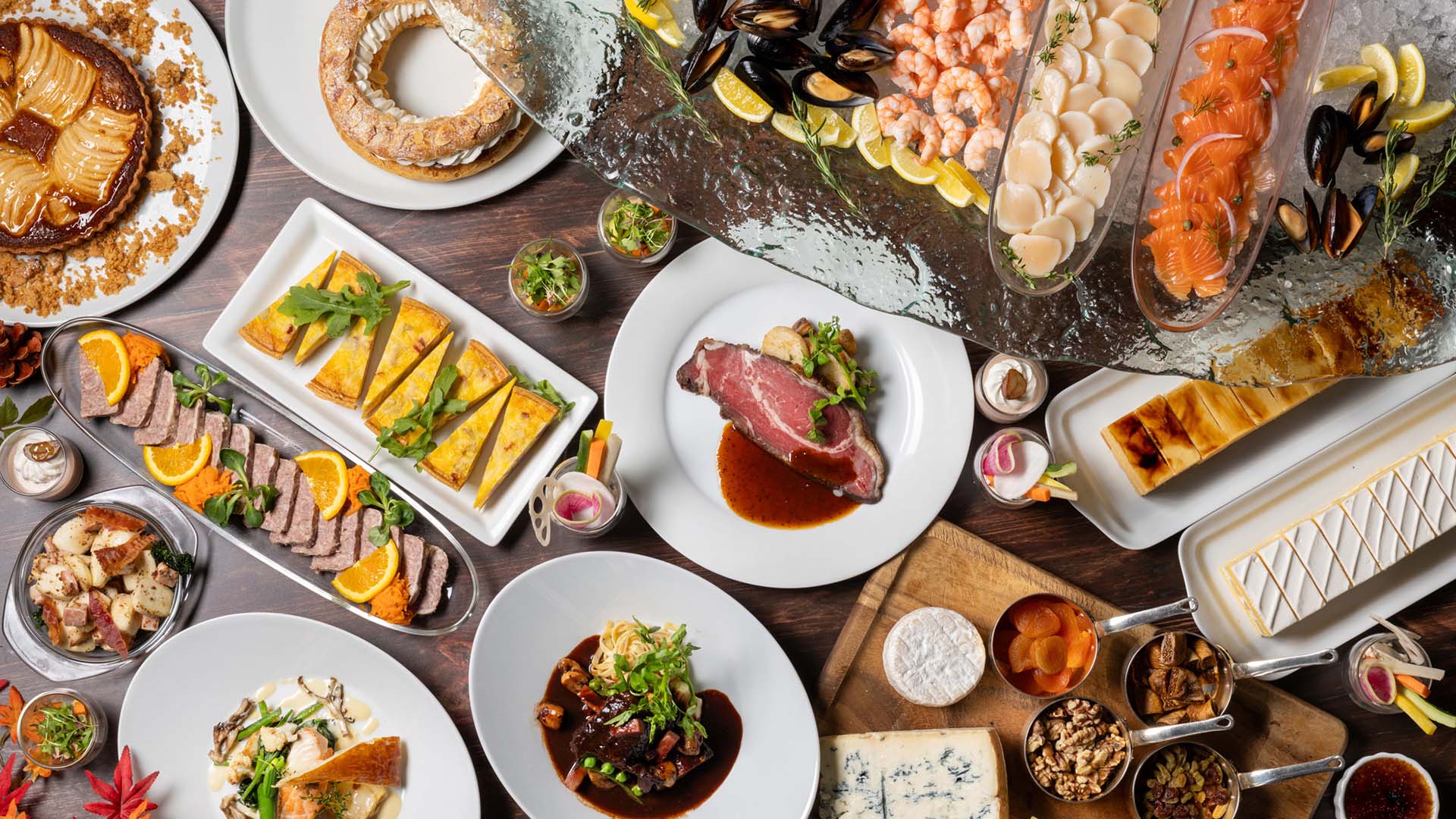 味覚の秋を満たすセミビュッフェ ディナー